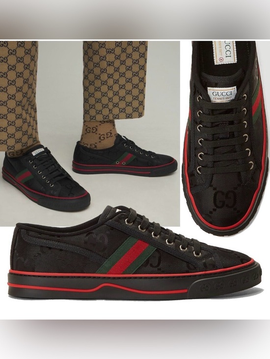 Gucci Other - AUTHENTIC GUCCI MENS SNEAKERS OFF THE GRID TENNIS 1977 LOGO
WEB ECONYL SHOES